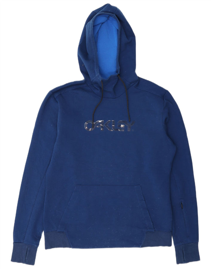 Oakley Herre Grafisk Regular Fit Hoodie Jumper Medium Blue