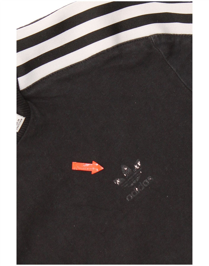Adidas Dame T-Shirt Top UK 8 Lille Sort