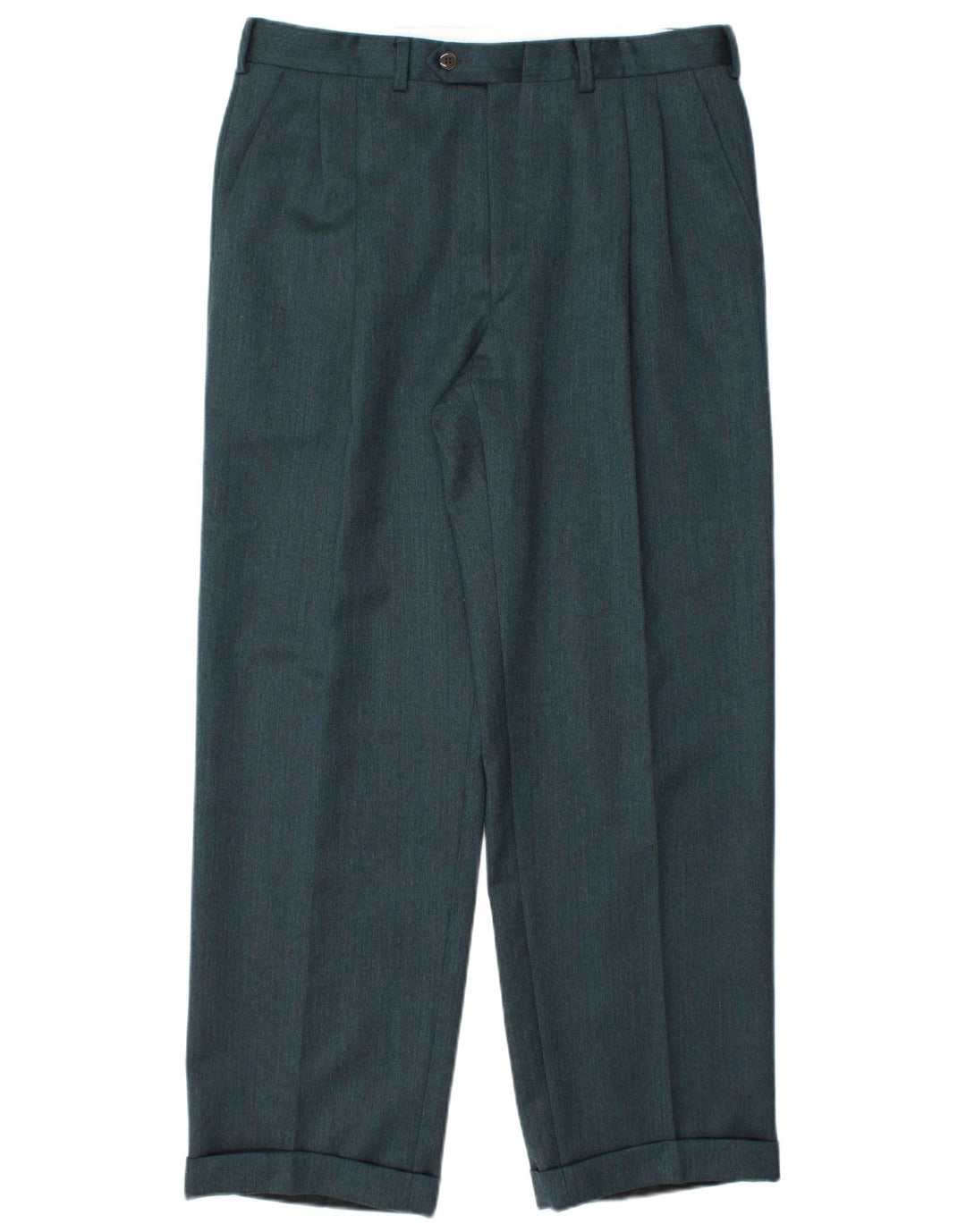 ANGELICO Herre dobbeltradet 2-delt jakkesæt IT 50 Large W34 L30 Grøn