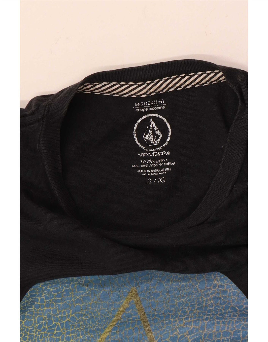 Volcom Herre Modern Fit Grafisk T-Shirt Top XL Sort