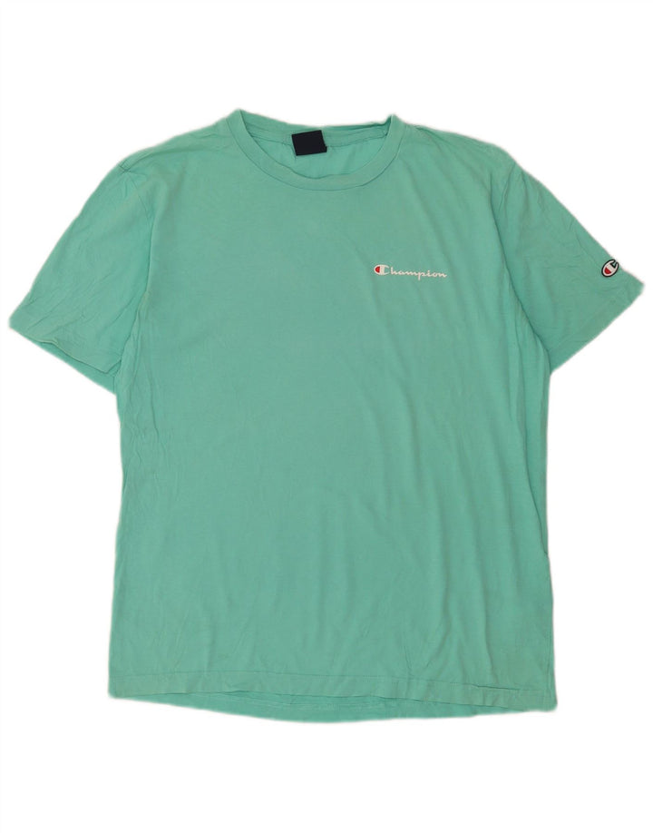 Champion Herre T-Shirt Top Medium Grøn Bomuld