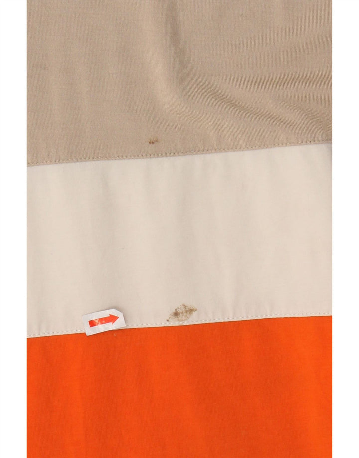 U.S. Polo Assn. Dame Basic Dress UK 12 Medium Beige Colourblock