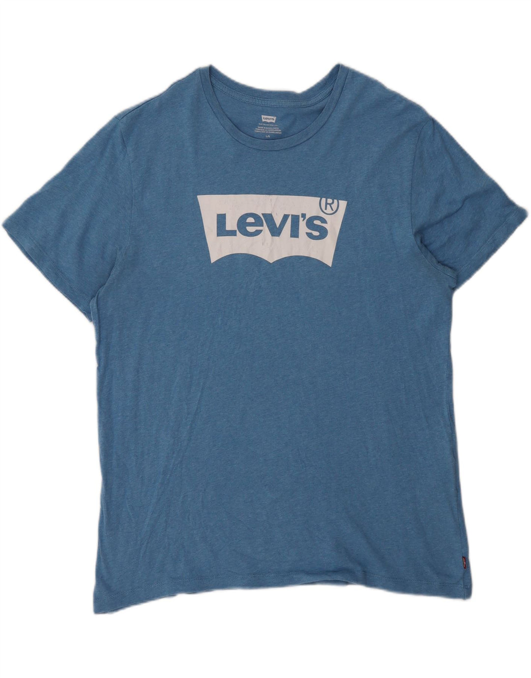 Levi's Herre grafisk T-shirt Top Stor Blå Bomuld