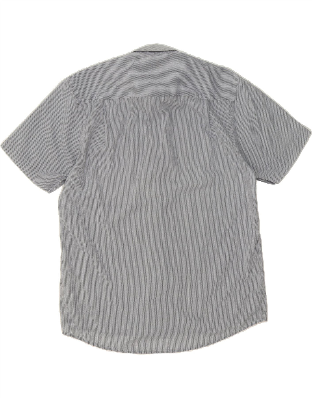 PIERRE CARDIN Mens Regular Fit Short Sleeve Shirt XL Grey Striped Vintage Pierre Cardin and Second-Hand Pierre Cardin from Messina Hembry 