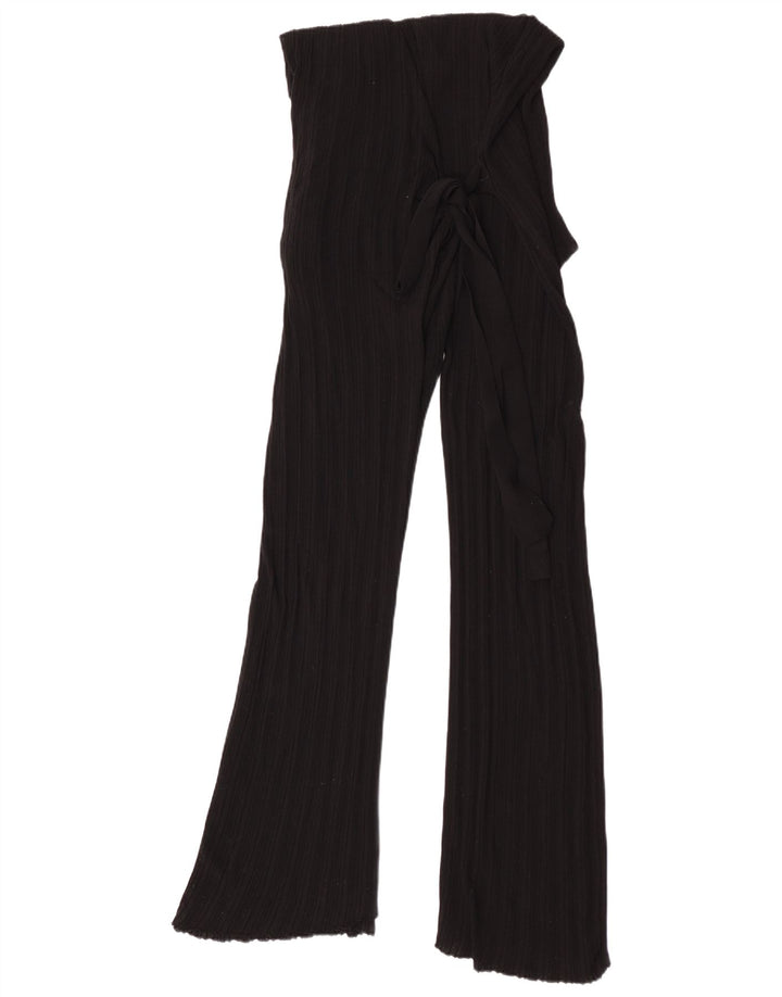Zara Dame Ærmeløs Jumpsuit UK 14 Stor Sort Viscose