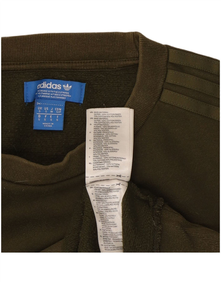 Adidas Sweatshirt til mænd, lille Khaki Bomuld
