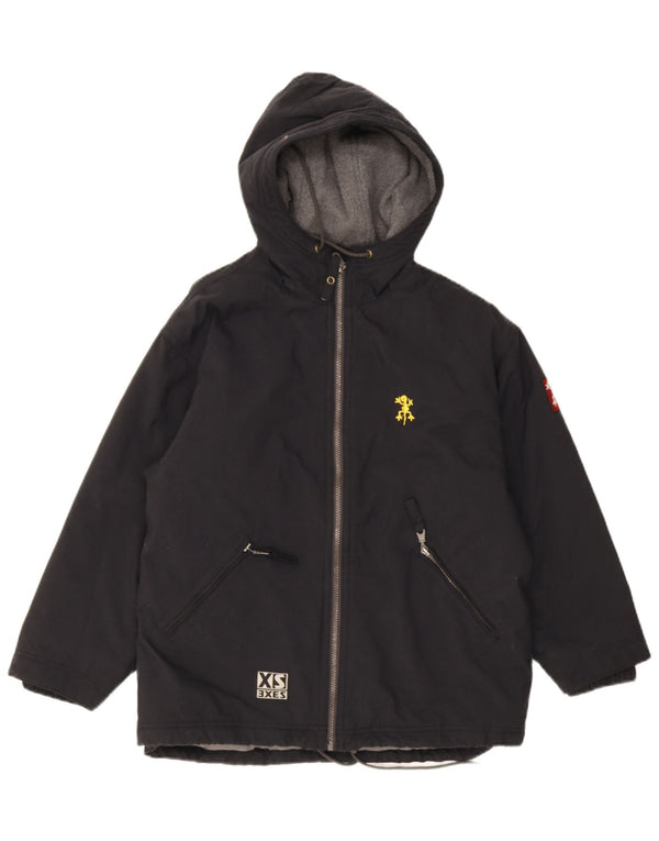 XS Exes drenge hættejakke vindjakke 12-13 år Sort polyamid
