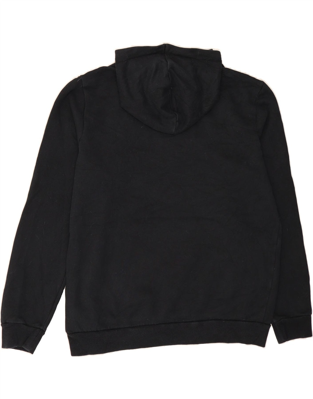 PUMA Mens Graphic Hoodie Jumper Large Black Cotton Vintage Puma and Second-Hand Puma from Messina Hembry 