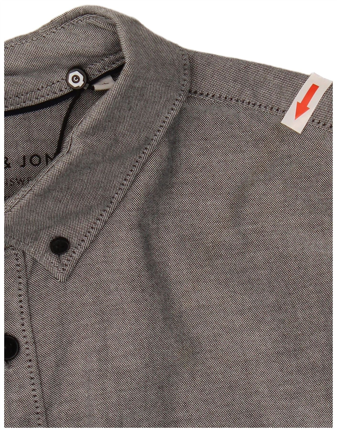 Jack & Jones herre Slim Fit skjorte XL grå bomuld