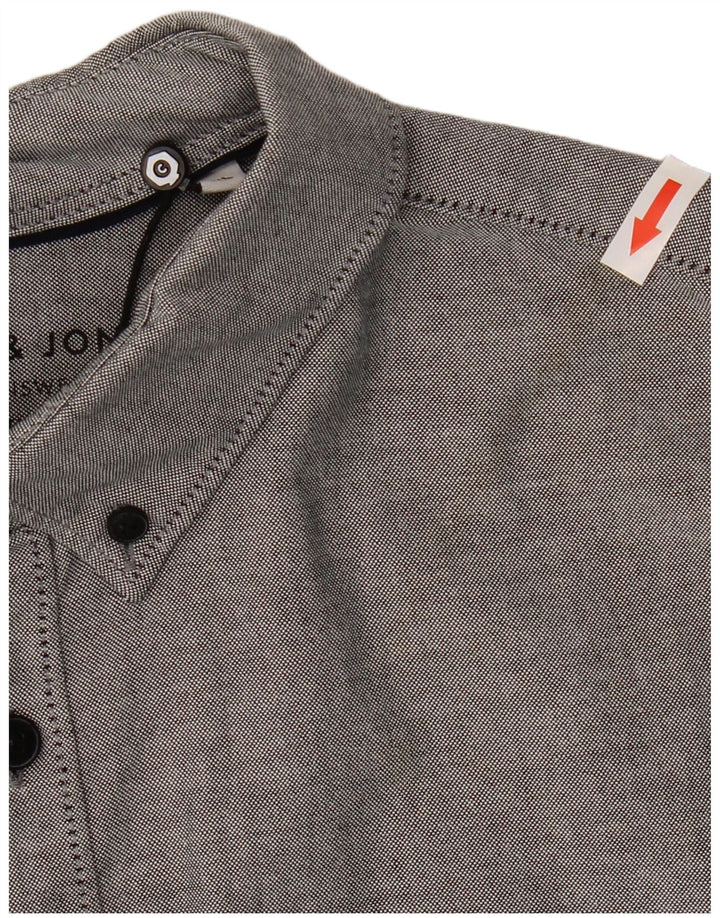 Jack & Jones herre Slim Fit skjorte XL grå bomuld