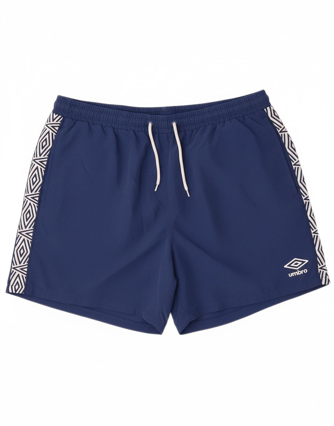 UMBRO Mens Graphic Sport Shorts 2XL Navy Blue Polyester
