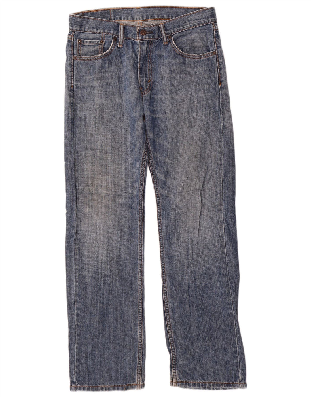 Levi's Herre 505 Straight Jeans W30 L30 Blå Bomuld