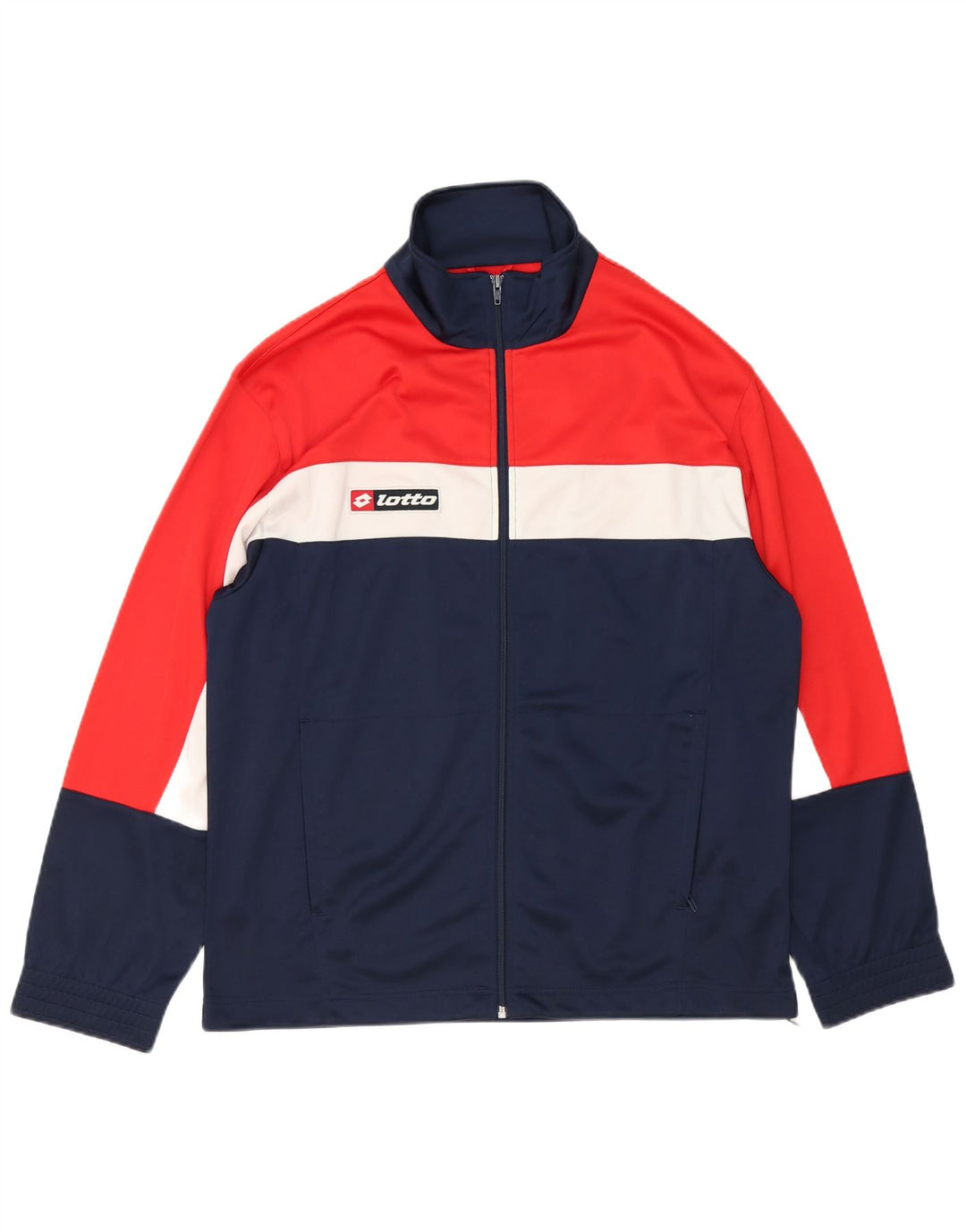 LOTTO Træningsdragt til mænd Topjakke Stor marineblå Colourblock Polyester