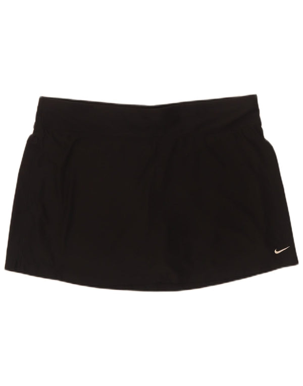 Nike Womens Dri Fit Skort UK 16 Large Black Polyester