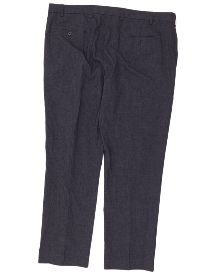 MARKS & SPENCER Herre Regular Fit Chinobukser W42 L31 Marineblå