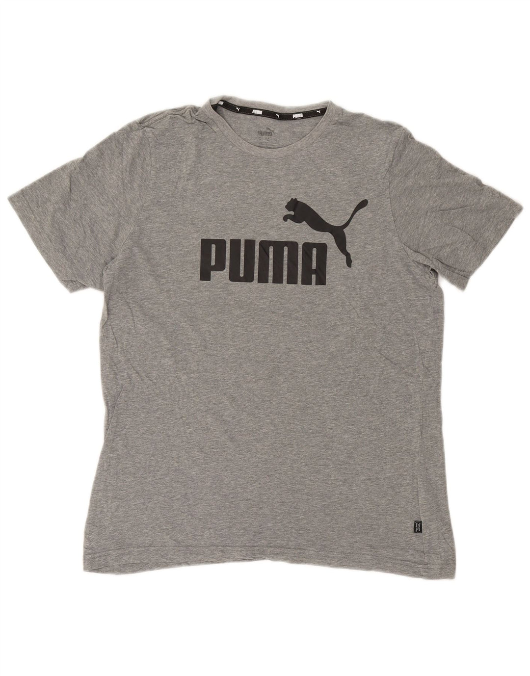 Puma Herre grafisk T-shirt Top mellemgrå bomuld