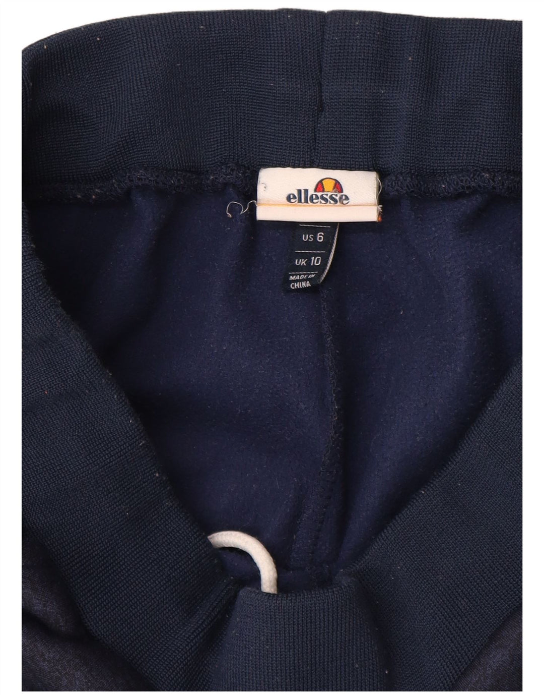 Ellesse Womens Træningsdragt Bukser Joggers UK 10 Small Navy Blue Colourblock