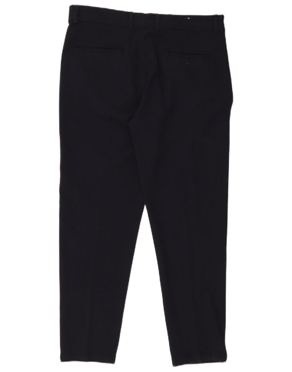Zara Herre Slim Suit Bukser EU 44 Large W34 L28 Navy Blue Polyester