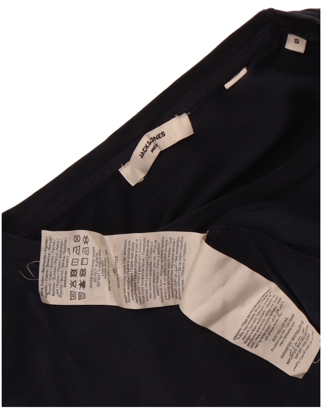 Jack & Jones herre T-shirt top lille marineblå bomuld