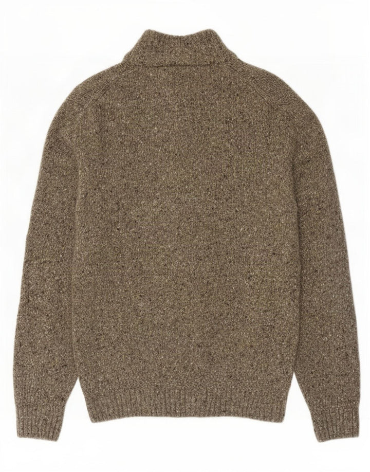 Gant Cardigan sweater til mænd, stor grøn flækket uld