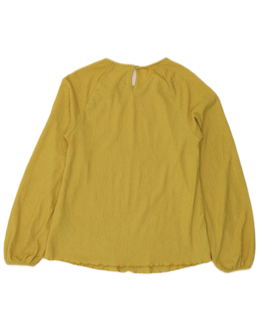 Marks & Spencer Dametop Langærmet UK 6 XS Gul Polyester