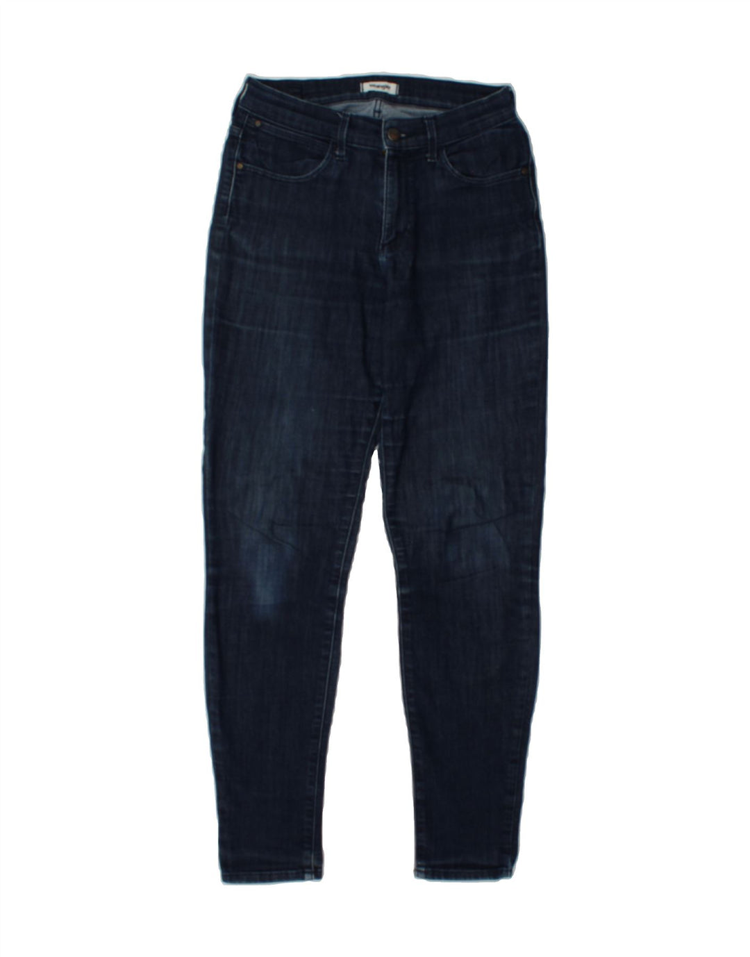 WRANGLER Womens High Rise Skinny Jeans W28 L28 Blue Polyester Vintage Wrangler and Second-Hand Wrangler from Messina Hembry 