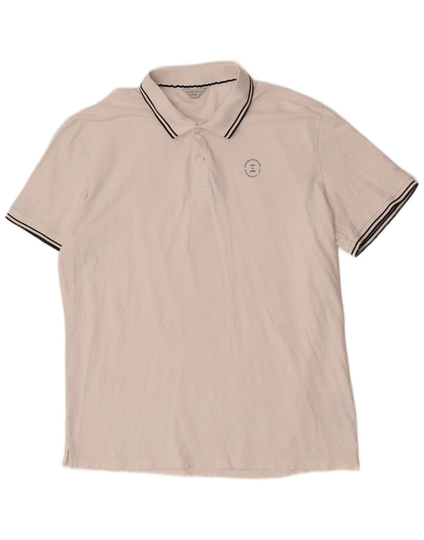 Jack & Jones Herre Core Kortærmet Regular Fit Polo Shirt 2XL Hvid Bomuld