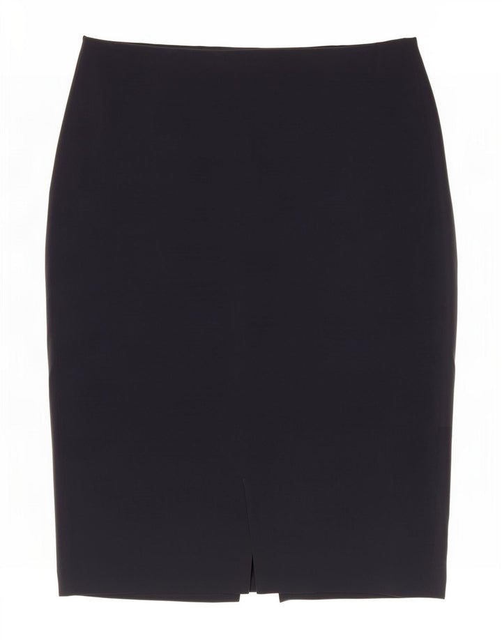 Benetton Womens Pencil Skirt IT 44 Medium W30 Marineblå polyester