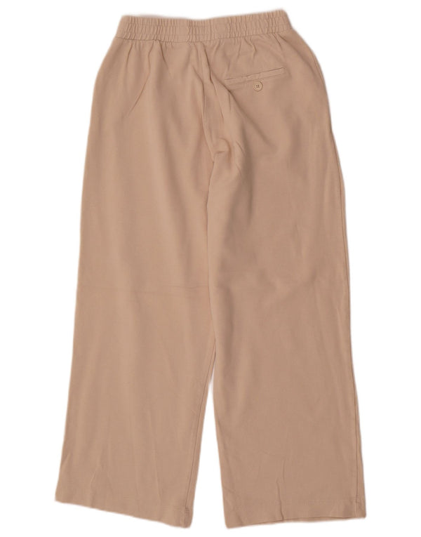Zara Womens Tracksuit Bukser med brede ben UK 10 Small Beige