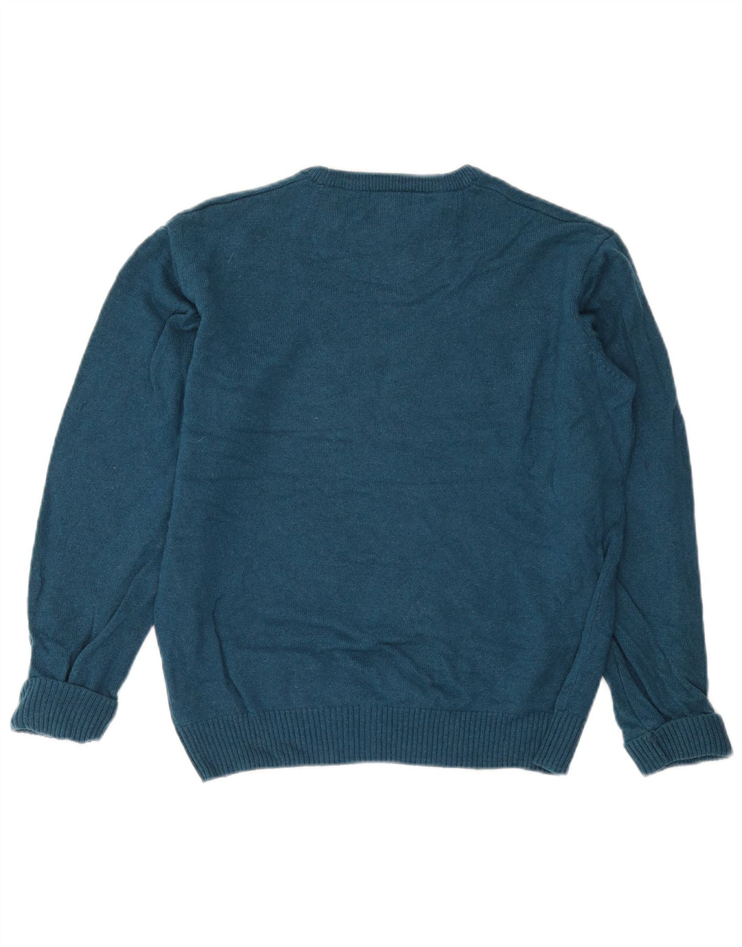 John Lewis Herre sweater med rund hals, lille blå merinould