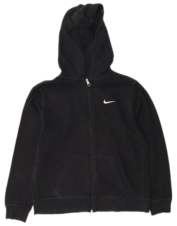 Nike hættetrøje med lynlås til drenge 13-14 år XL Sort bomuld