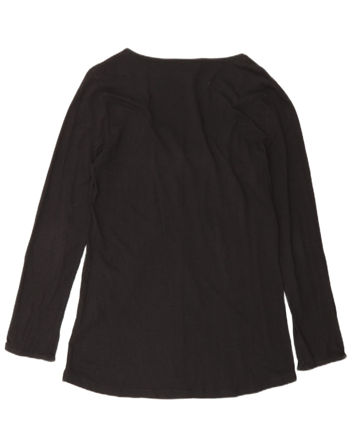 Carrera Dame Top Langærmet UK 12 Medium Sort Bomuld