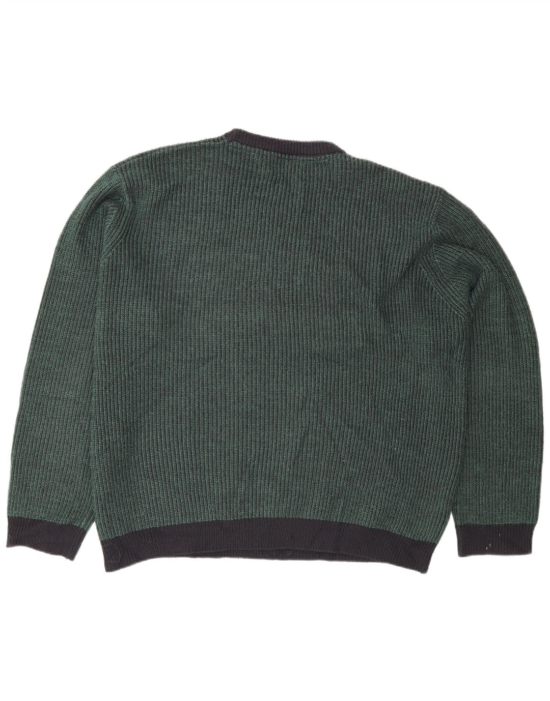 Marks & Spencer Herre sweater med rund hals 2XL Grøn Akryl