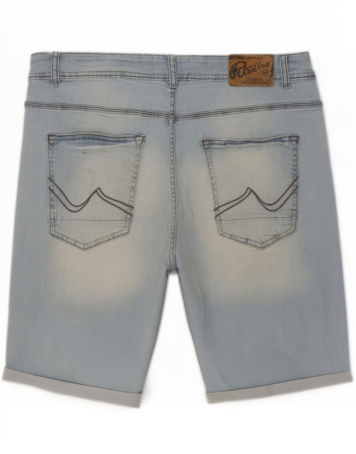 Petrol Industries Herre Regular Denim Shorts Large W36 Blue