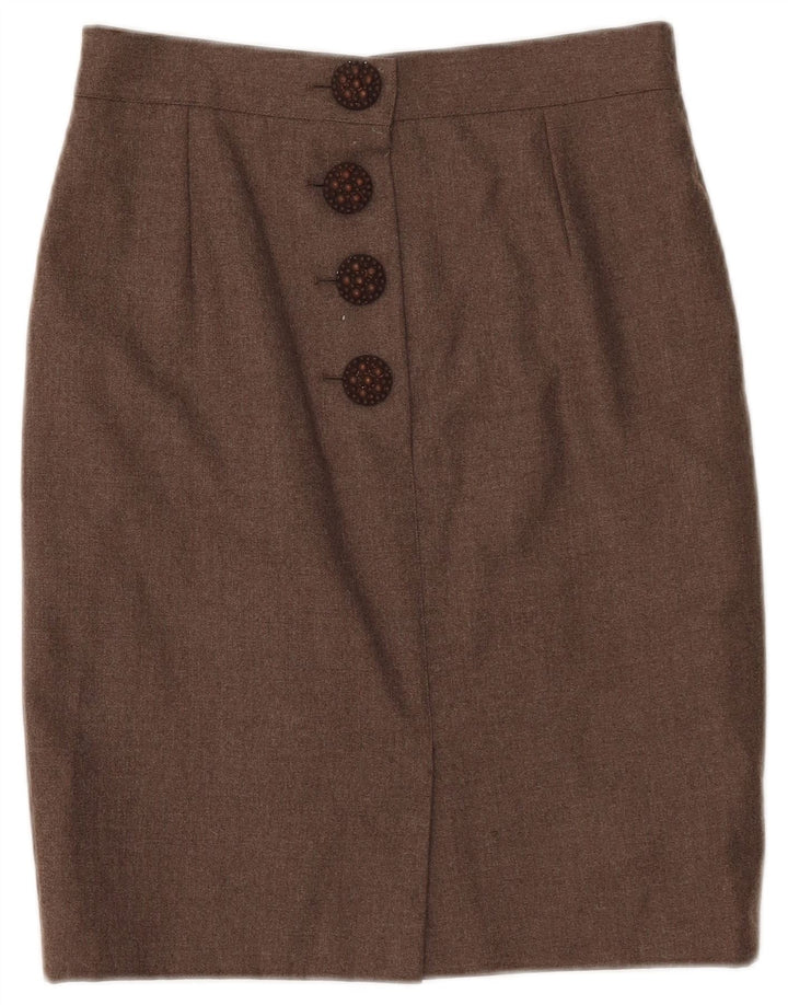 VINTAGE Blyantnederdel til kvinder W28 Medium Brun