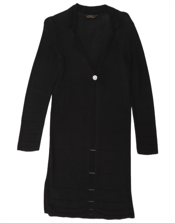 Marks & Spencer Dame Se Through Cardigan Sweater UK 12 Medium Black