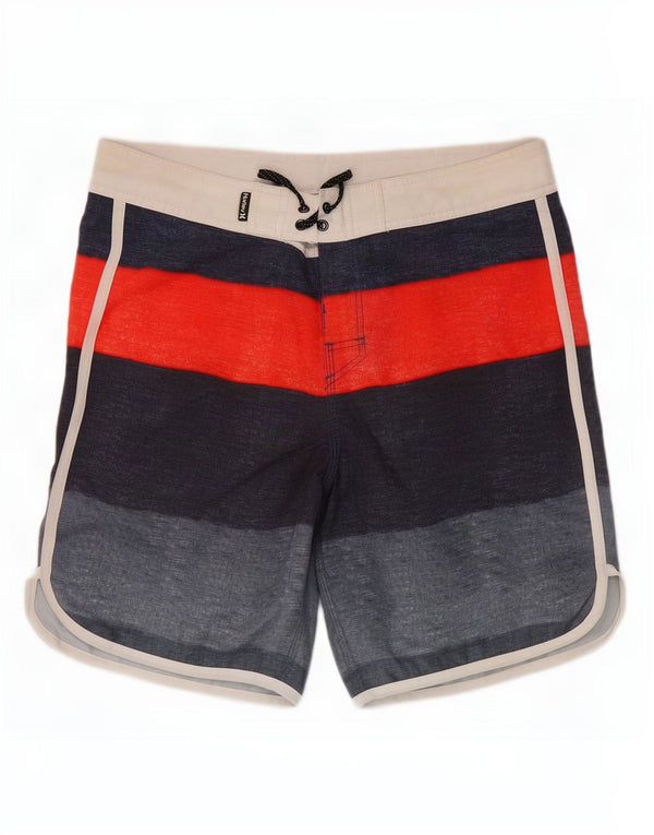 Hurley Mens Swimming Shorts Medium W32 Grey Colourblock Polyester