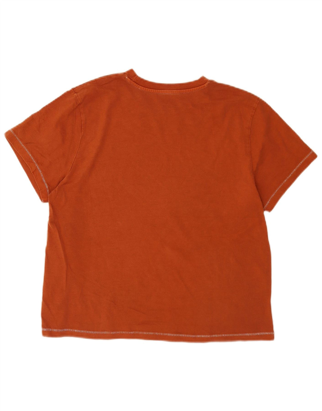 Levi's Dame T-Shirt Top UK 14 Medium Orange Bomuld