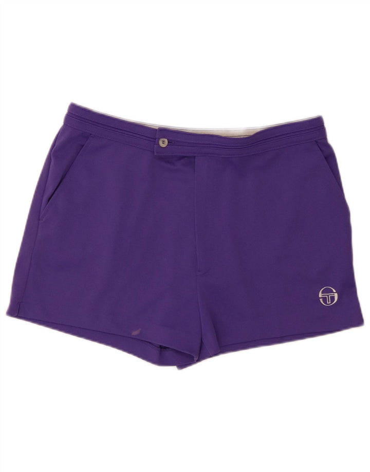 Sergio Tacchini Sportshorts til mænd EU 48 Medium W30 Lilla Polyester