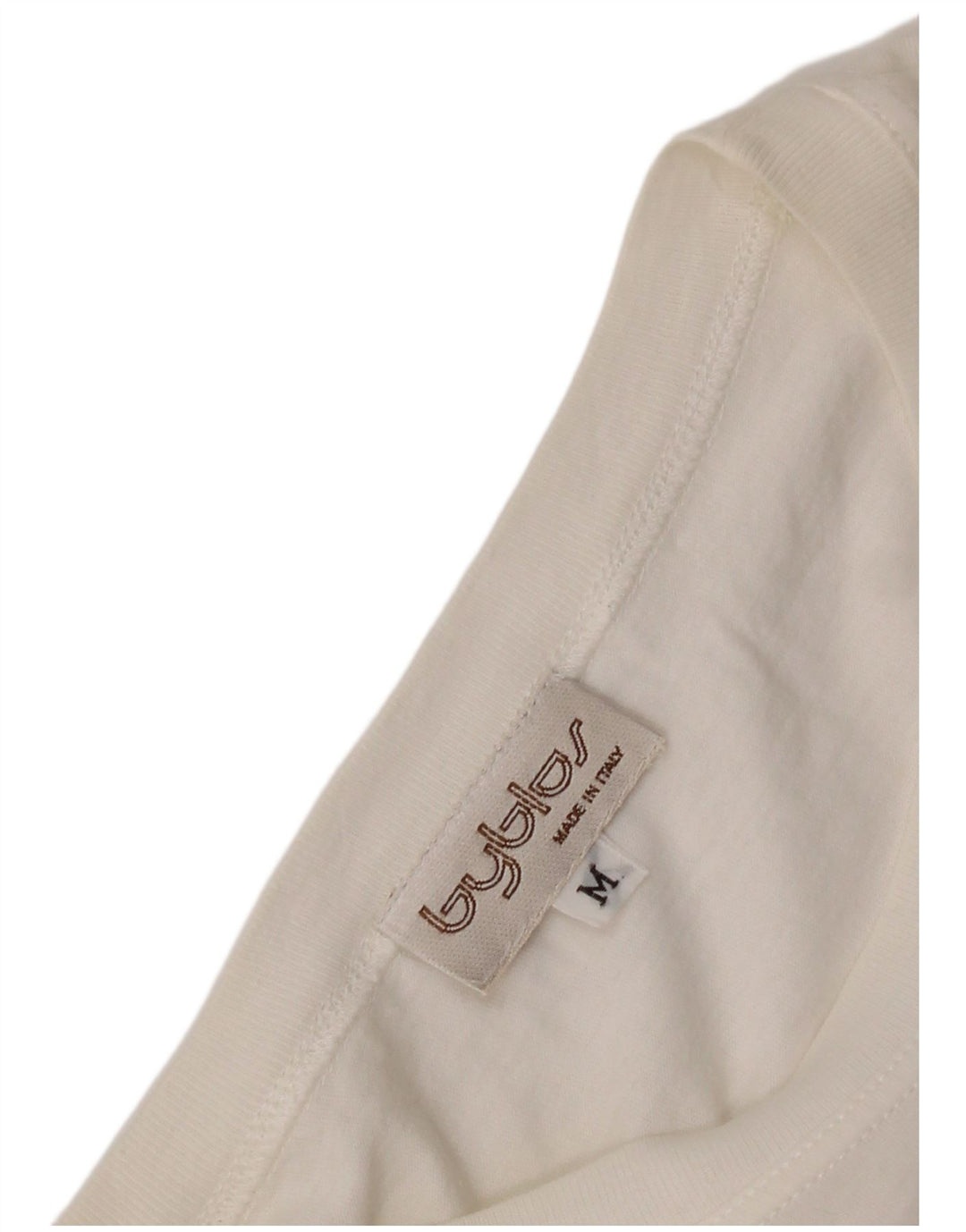 Byblos Dame Grafisk T-Shirt Top UK 14 Medium White