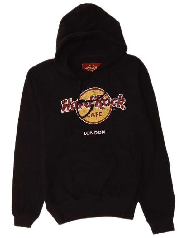 Hard Rock Cafe Herre London Grafisk Hættetrøje Jumper Medium Sort Bomuld