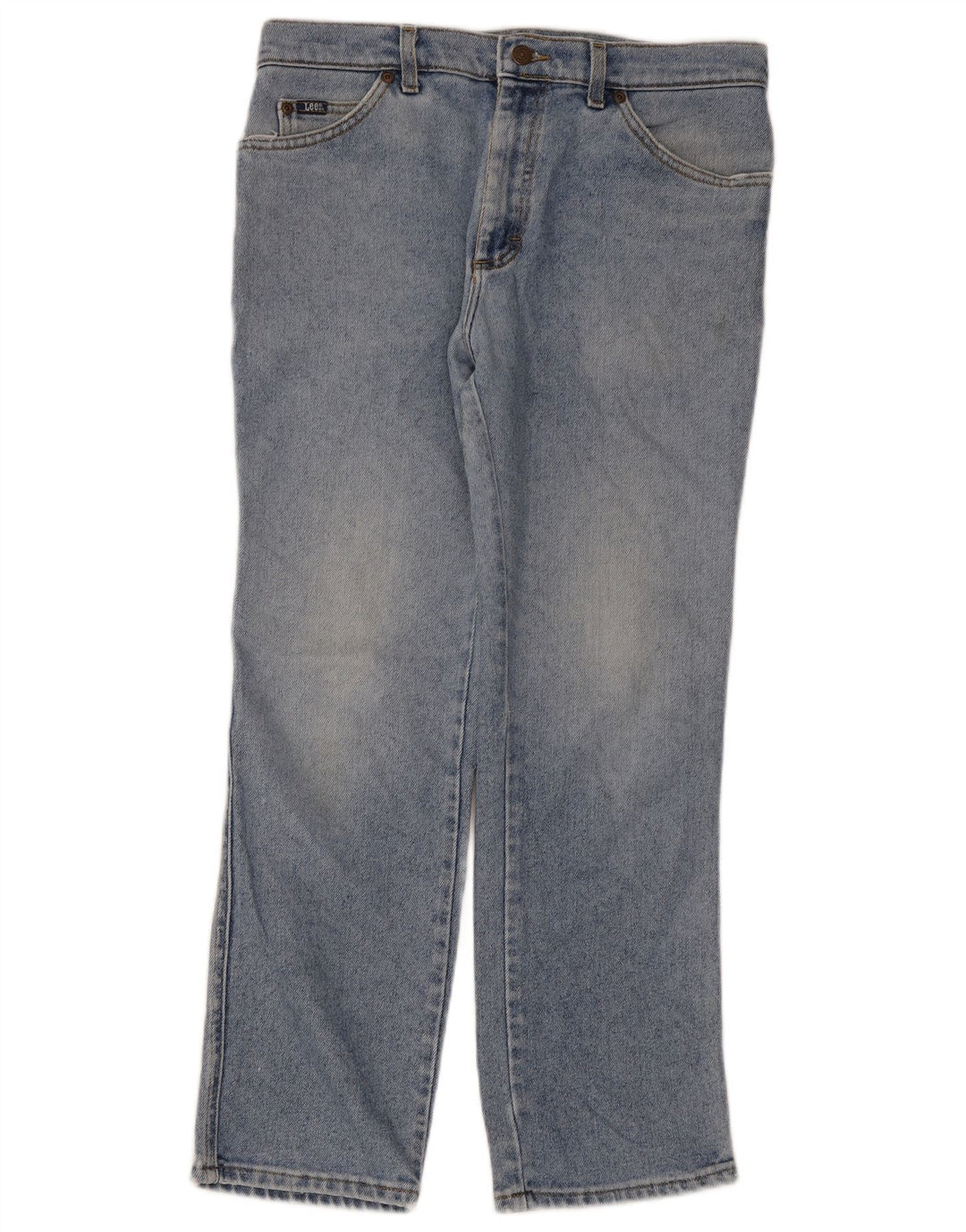 Lee Straight Jeans til mænd W34 L30 blå bomuld