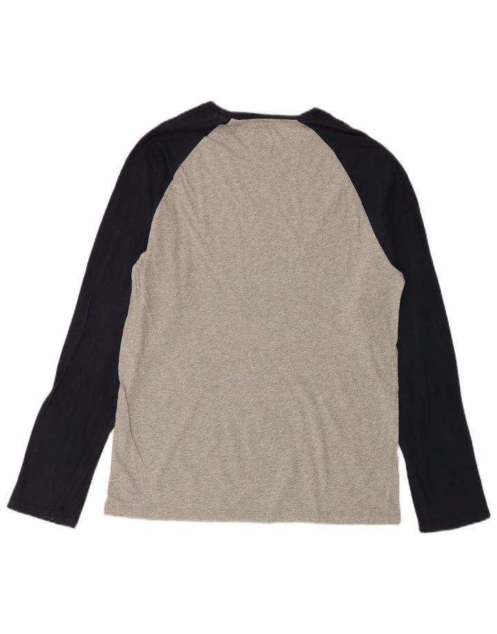JACK WILLS Herre top Langærmet mellemgrå Colourblock Bomuld