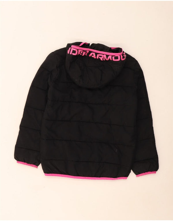 Under Armour piger grafisk polstret hættejakke 10-11 år sort polyester