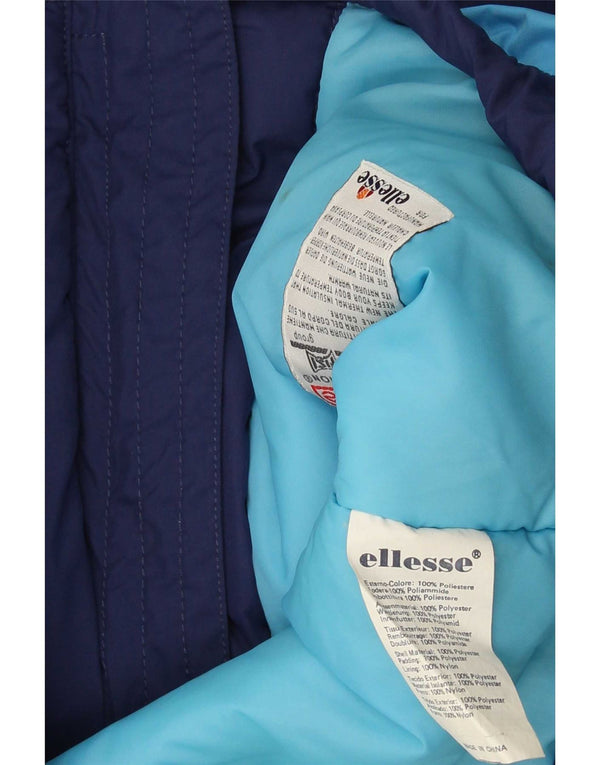 Ellesse Dame Oversized Skijakke US 8 Medium Navy Blue Colourblock