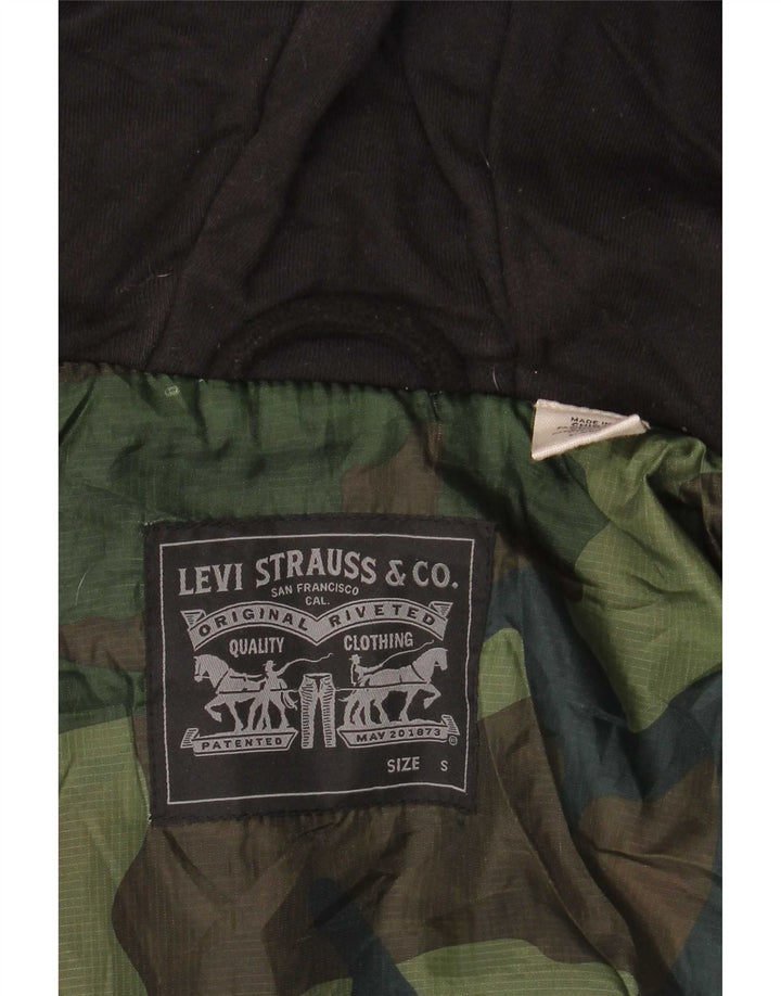 Levi's Skovhugger Flanelskjorte med hætte til mænd, lille rød ternet