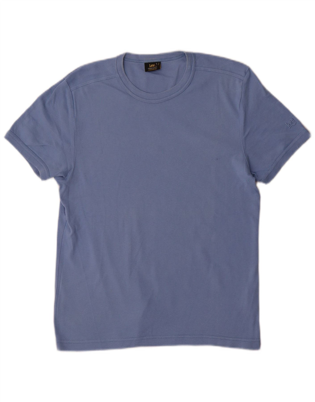 Lee Dame T-Shirt Top Stor Blå Bomuld