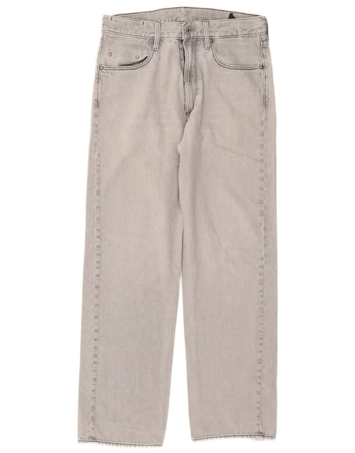 G-Star Straight Jeans til mænd W29 L30 Grå bomuld