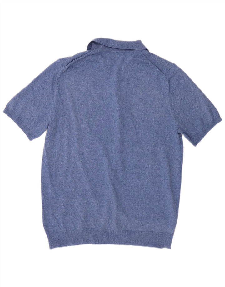 Reiss herre poloshirt Medium blå bomuld