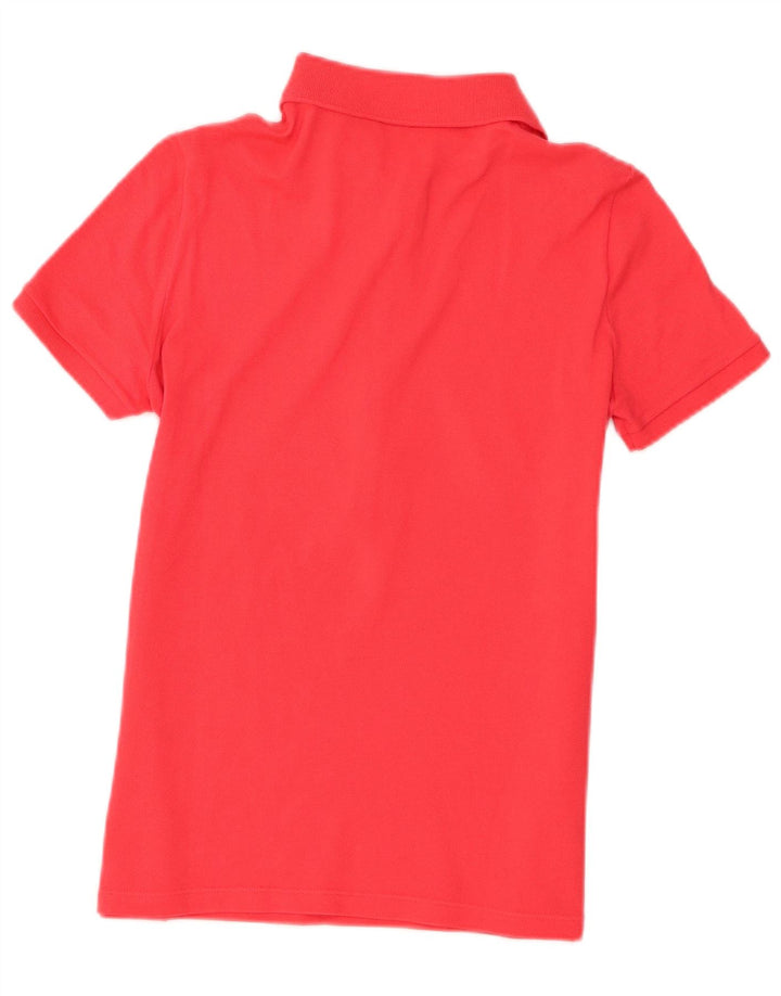 Lacoste Dame Polo Shirt Størrelse 38 Medium Rød Bomuld